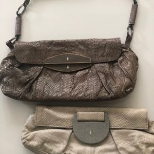 TWO R & Y Augousti Snakeskin  Handbags
